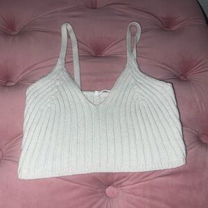 12th Tribe White Knit Top